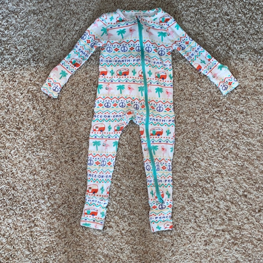 Angel Dear double zip waffle texture jammie 💖